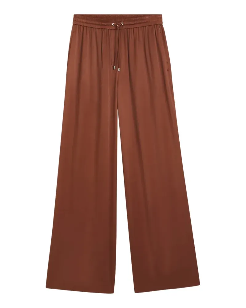 HUGO BOSS Hose mit Satin-Finish und Kordelzug - Braun Braun