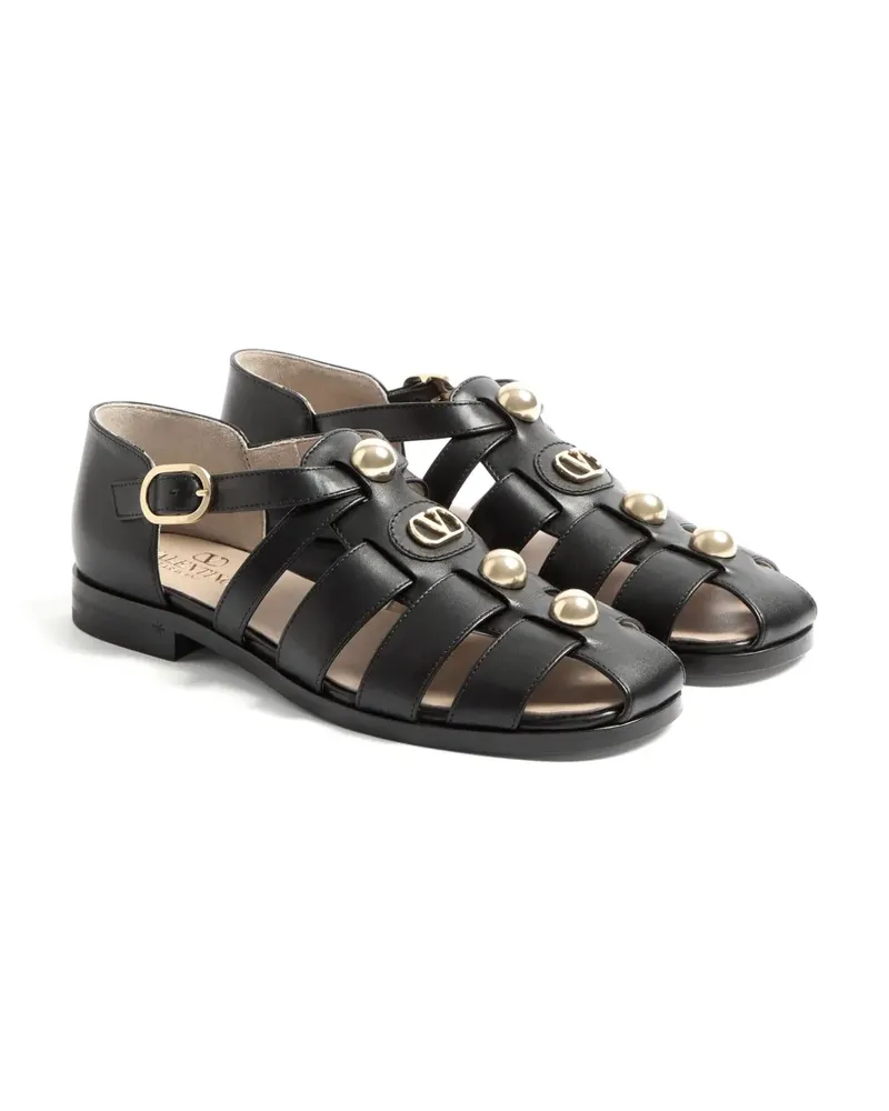 Valentino Garavani VLogo Signature Sandalen 20mm - Schwarz Schwarz