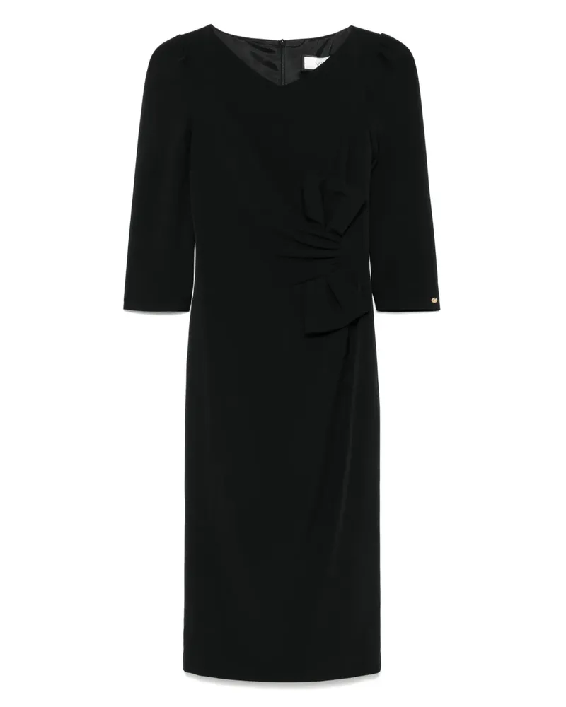 NISSA Midikleid mit Schleifendetail - Schwarz Schwarz