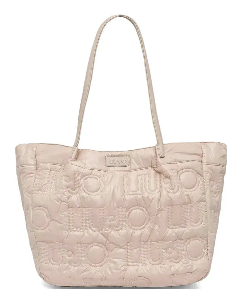 Liu Jo Große matte Nylon-Tote Bag - Nude Nude
