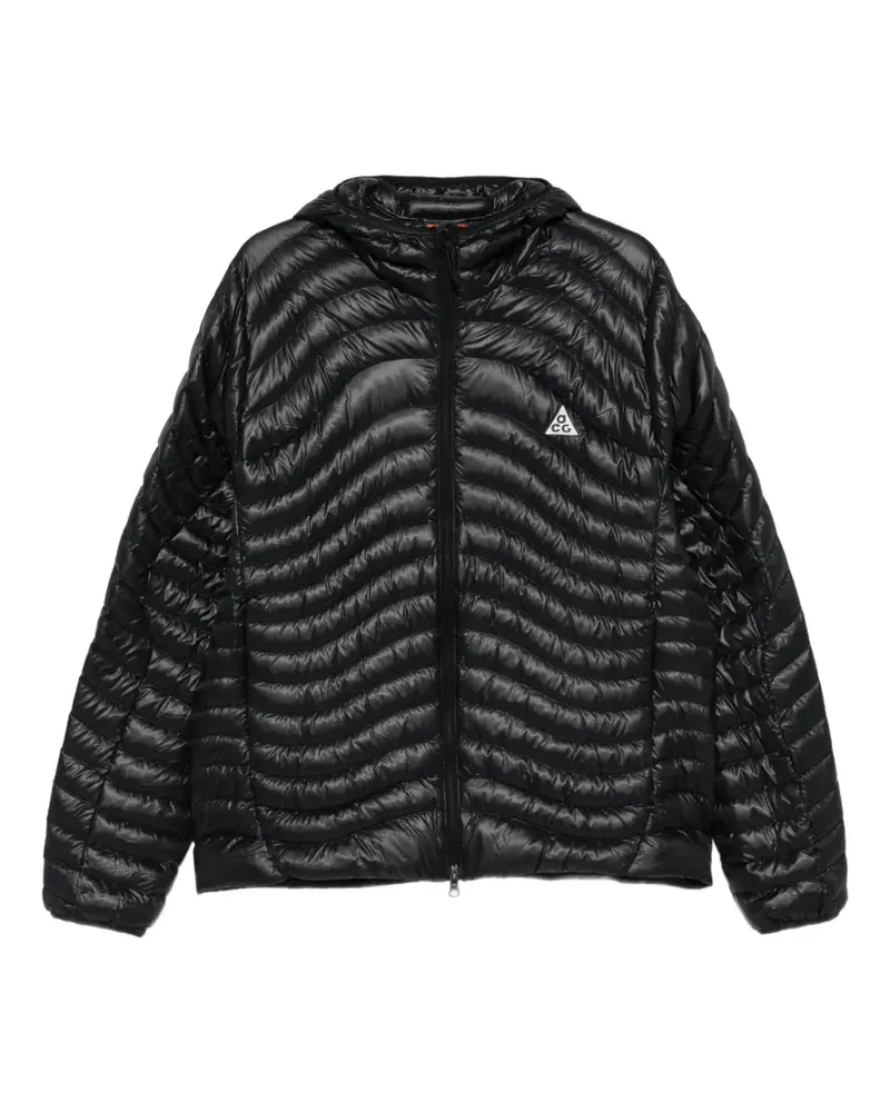 Nike ACG hooded quilted jacket - Schwarz Schwarz