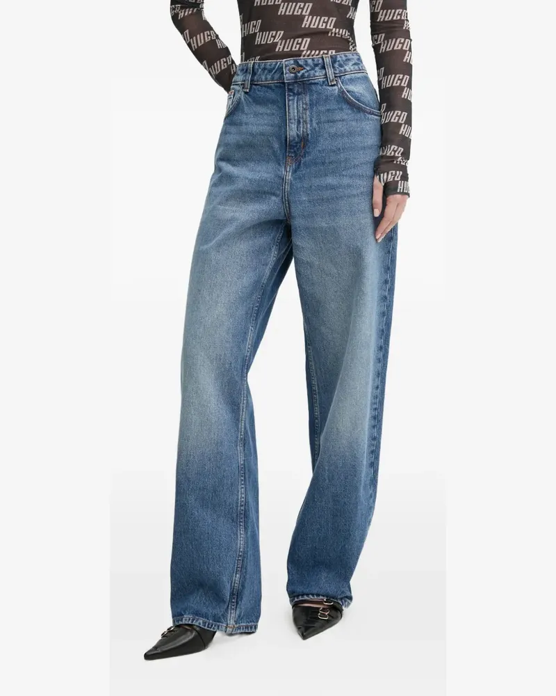 HUGO BOSS Five-Pocket-Jeans aus Baumwolle - Blau Blau