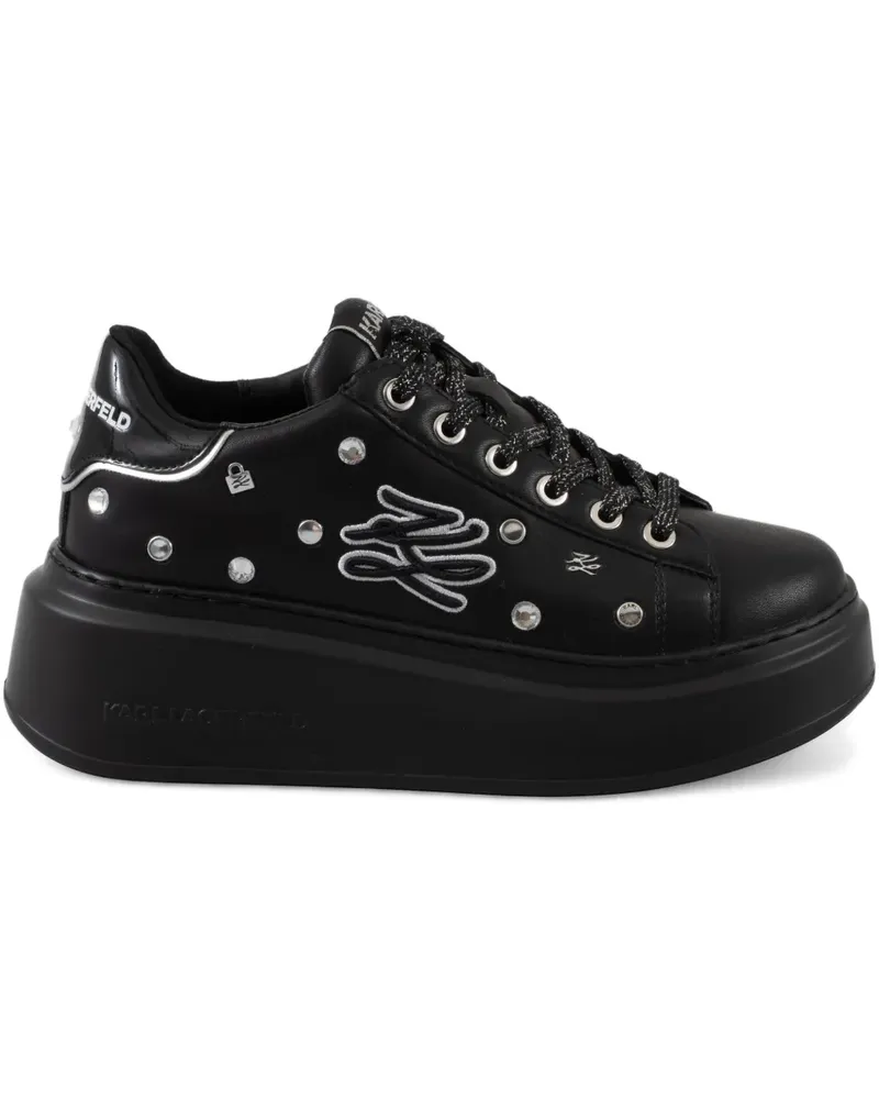 Karl Lagerfeld Sneakers mit Nieten - Schwarz Schwarz