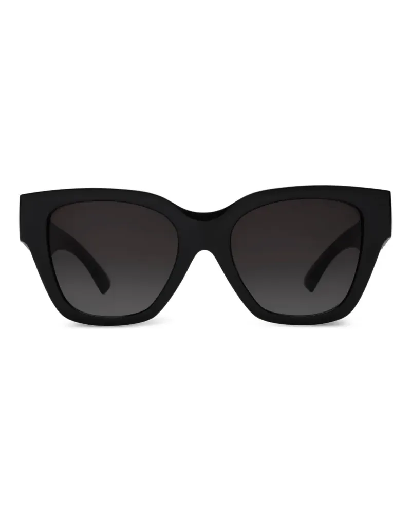 Burberry Eckige Heritage Sonnenbrille - Schwarz Schwarz