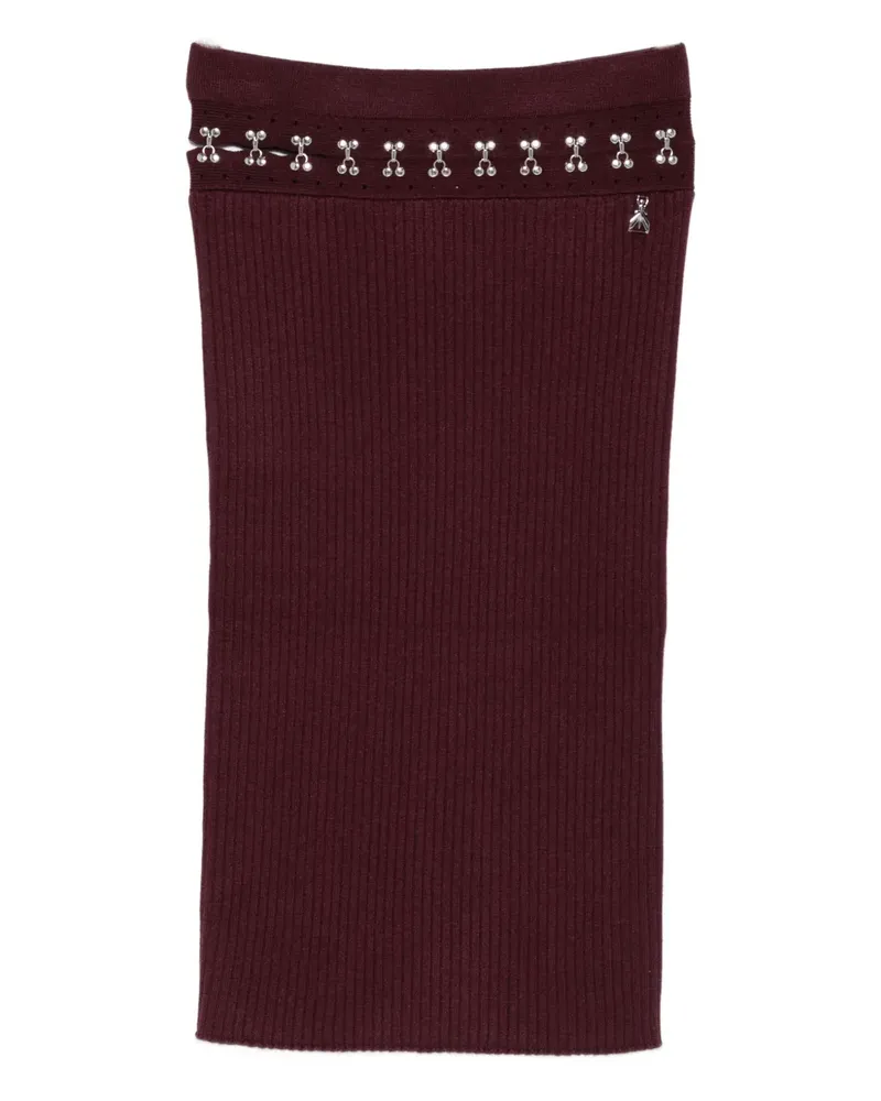 Patrizia Pepe knitted straight skirt - Violett Violett