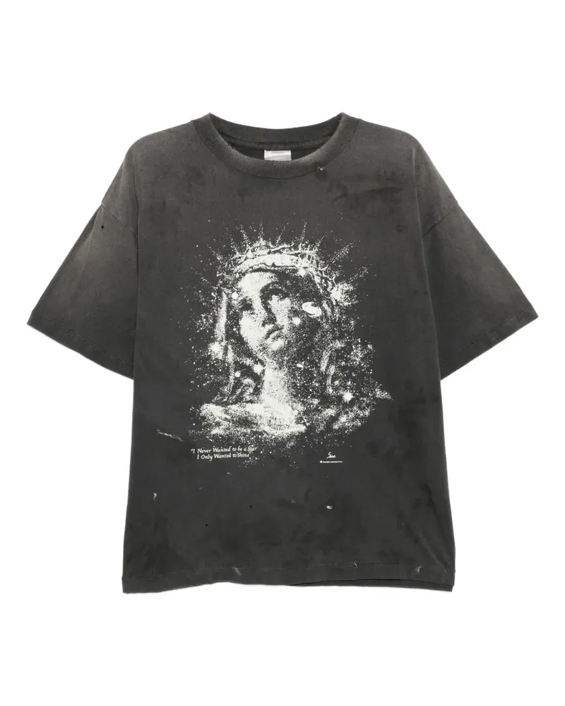 SAINT MXXXXXX graphic-print T-shirt - Grau Grau