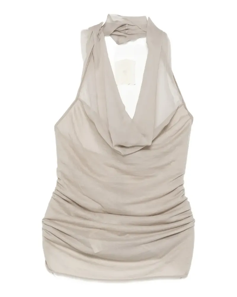 Rick Owens sunburn halter tahnk top - Grau Grau