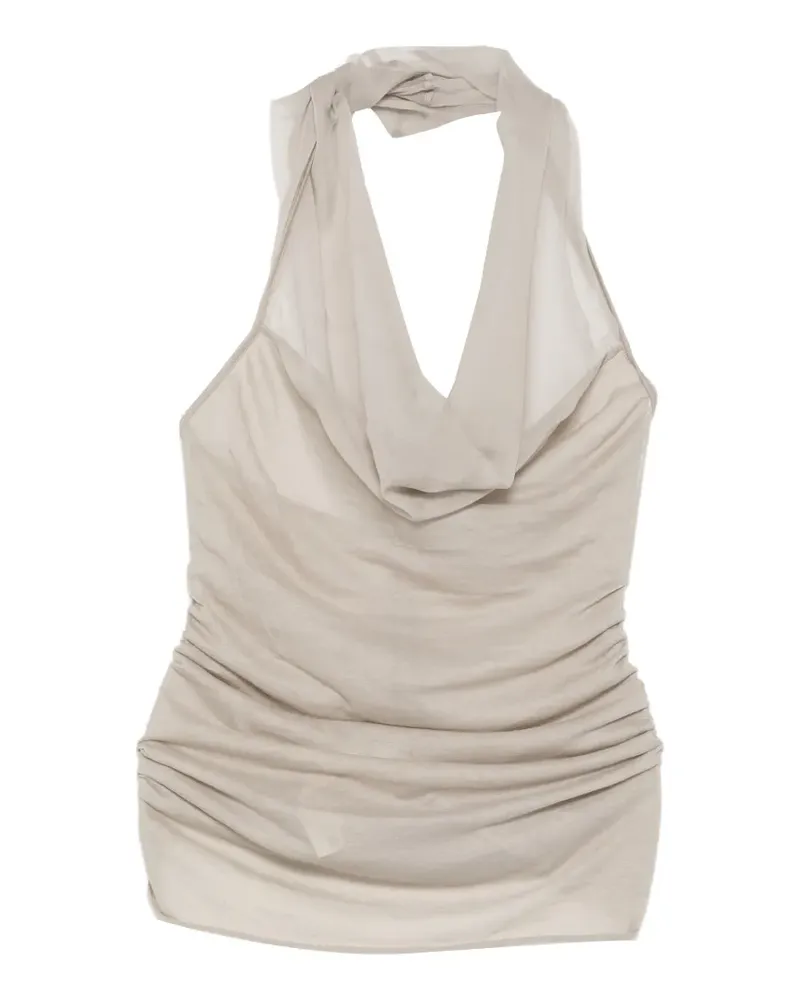 Rick Owens sunburn halter tahnk top - Grau Grau