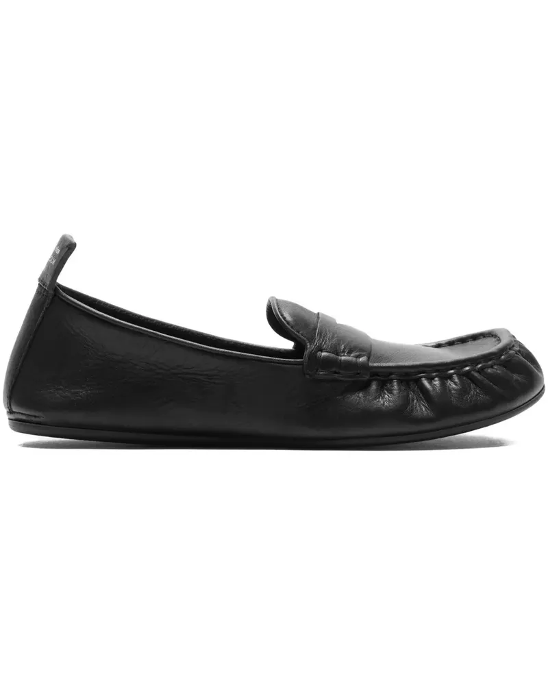 Acne Studios penny-slot leather loafers - Schwarz Schwarz