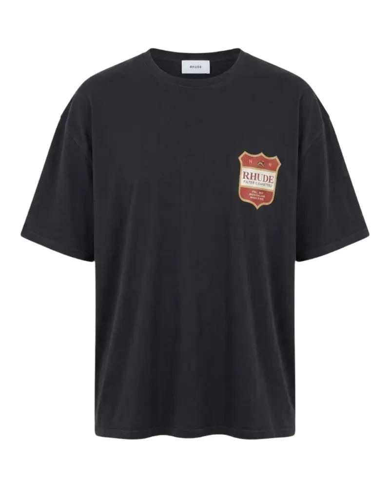 RHUDE Filtaro Crest T-Shirt - Schwarz Schwarz