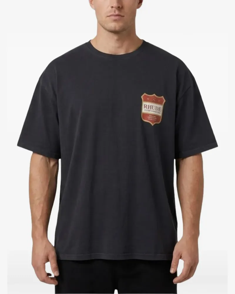 RHUDE Filtaro Crest T-Shirt - Schwarz Schwarz