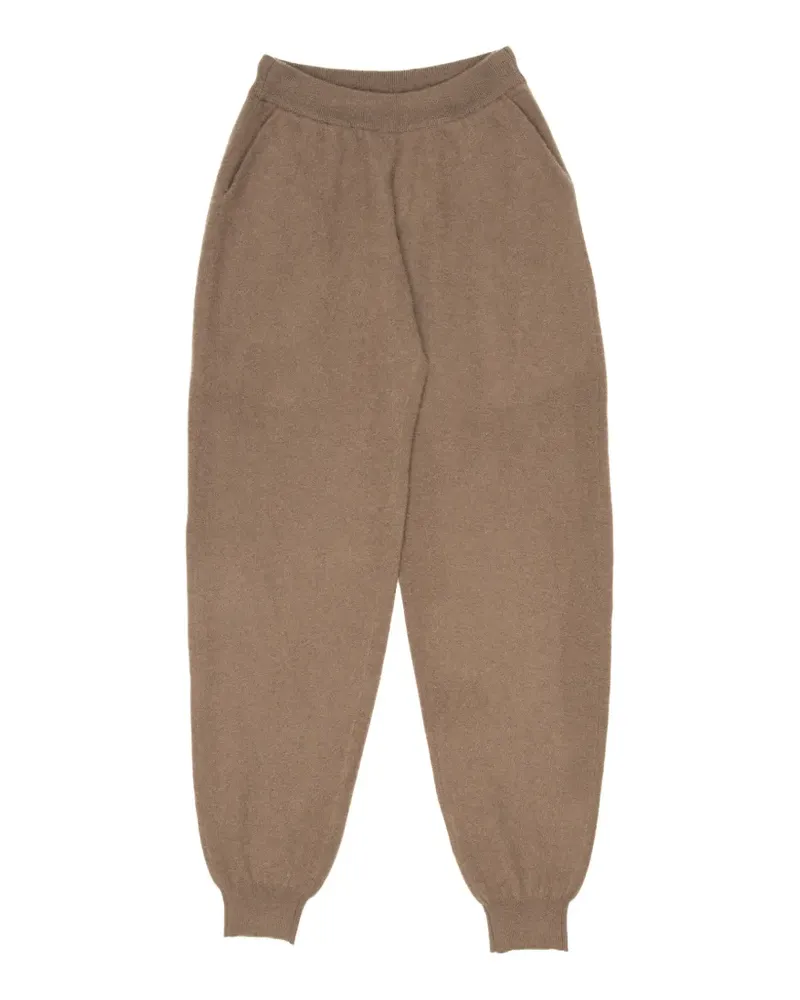 Frenckenberger elasticated cashmere track pants - Braun Braun