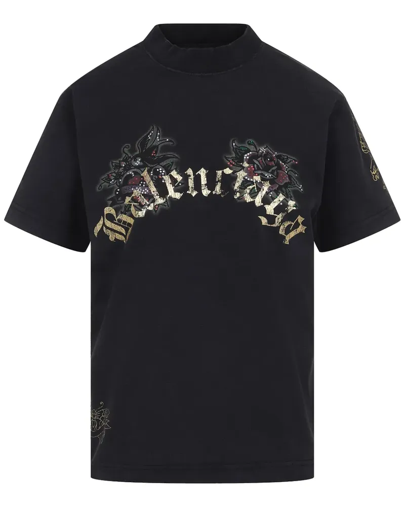 Balenciaga T-Shirt mit Print - Schwarz Schwarz