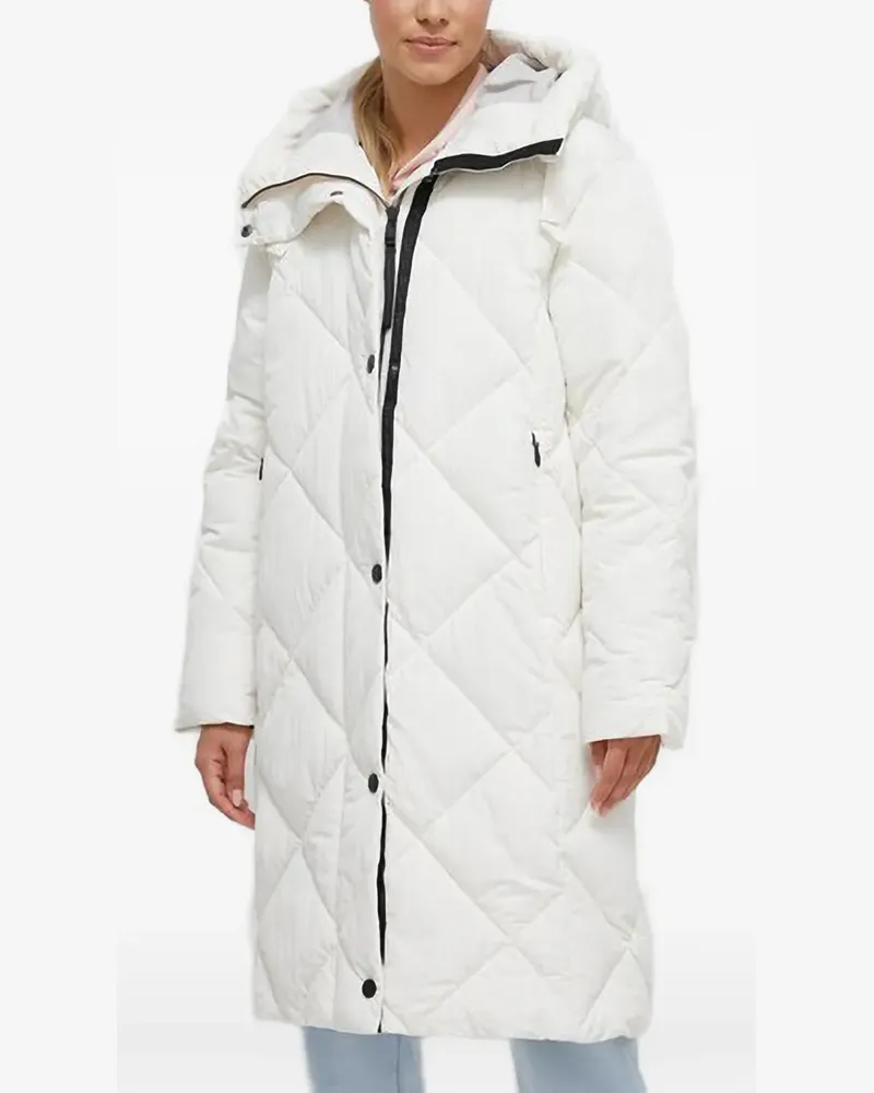 Didriksons 1913 Gesteppter Kapuzenparka - Weiß Weiß