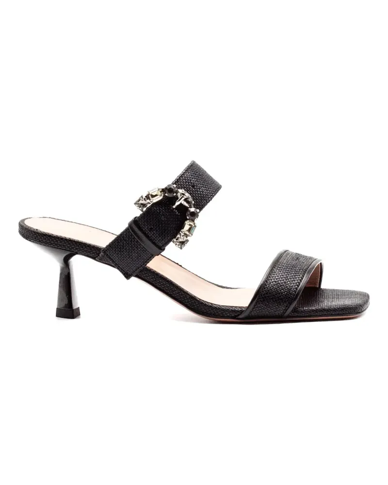 FESTA Milano Sandalen mit Schnallenriemen - Schwarz Schwarz