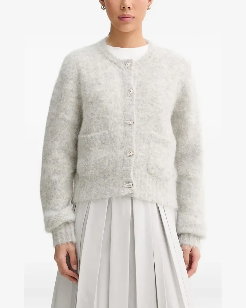 MUNTHE Nolocca Cardigan mit Knebelverschluss - Grau Grau