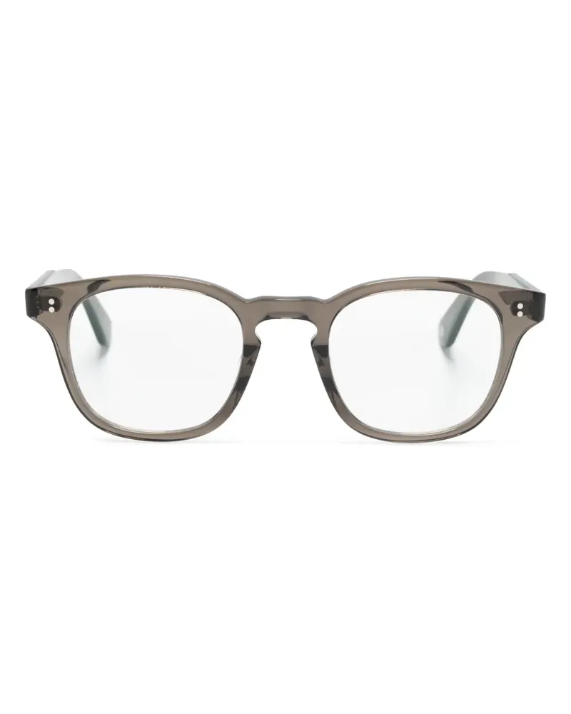 Garrett Leight Eckige Ace II Brille - Schwarz Schwarz