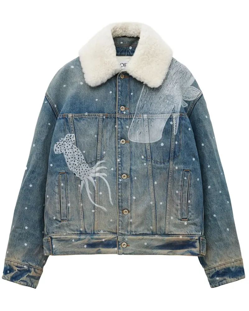 Loewe x Suna Fujita Jacket in denim - Blau Blau