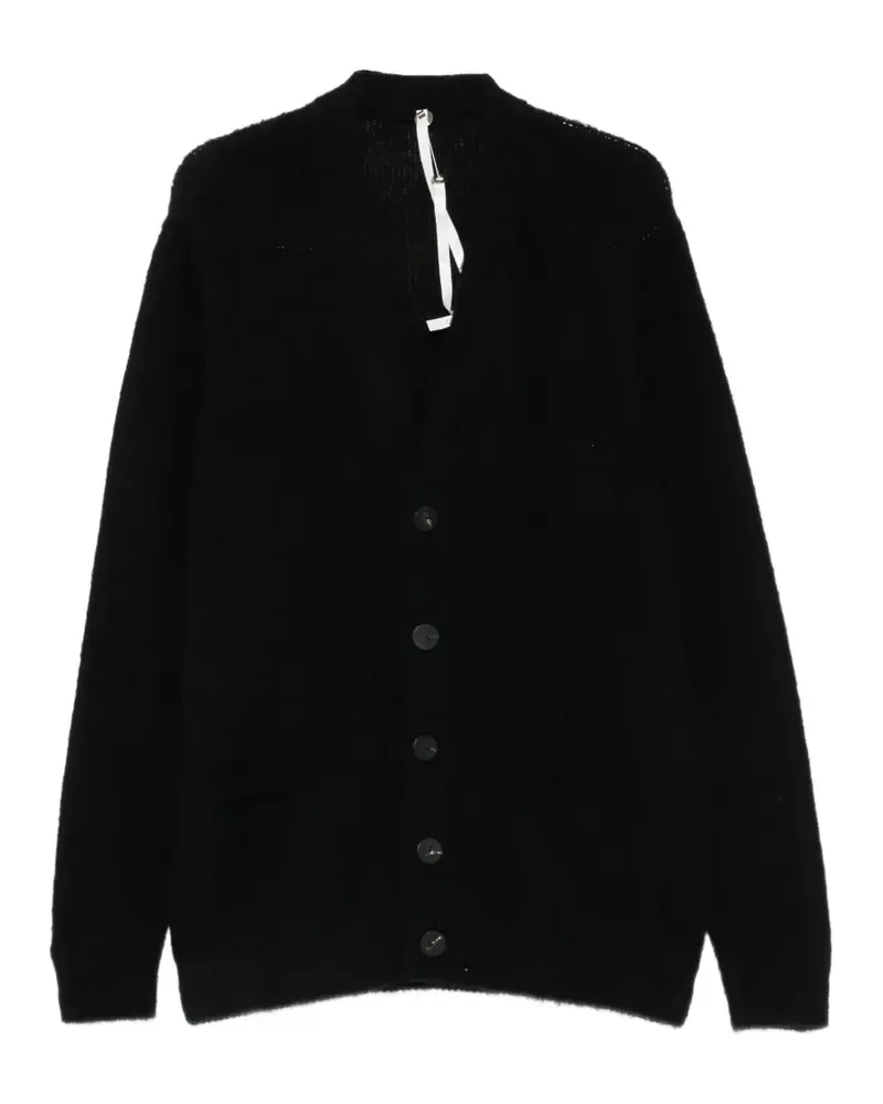 Label Under Construction Geknöpfter Cardigan - Schwarz Schwarz
