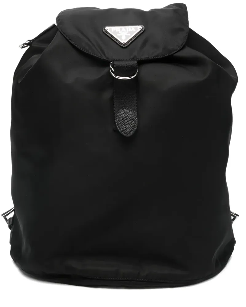 Prada Rucksack mit Kordelzug - Schwarz Schwarz