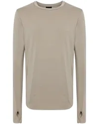 THOM KROM Sweatshirt mit Nahtdetail Nude