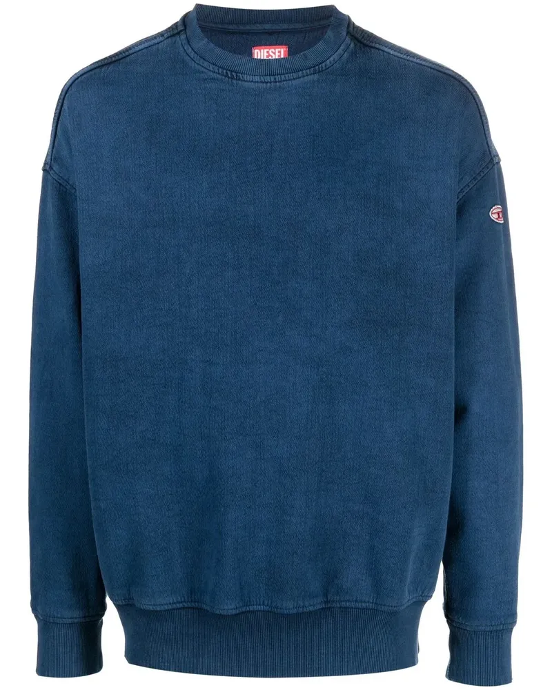 Diesel Pullover mit Logo-Patch - Blau Blau