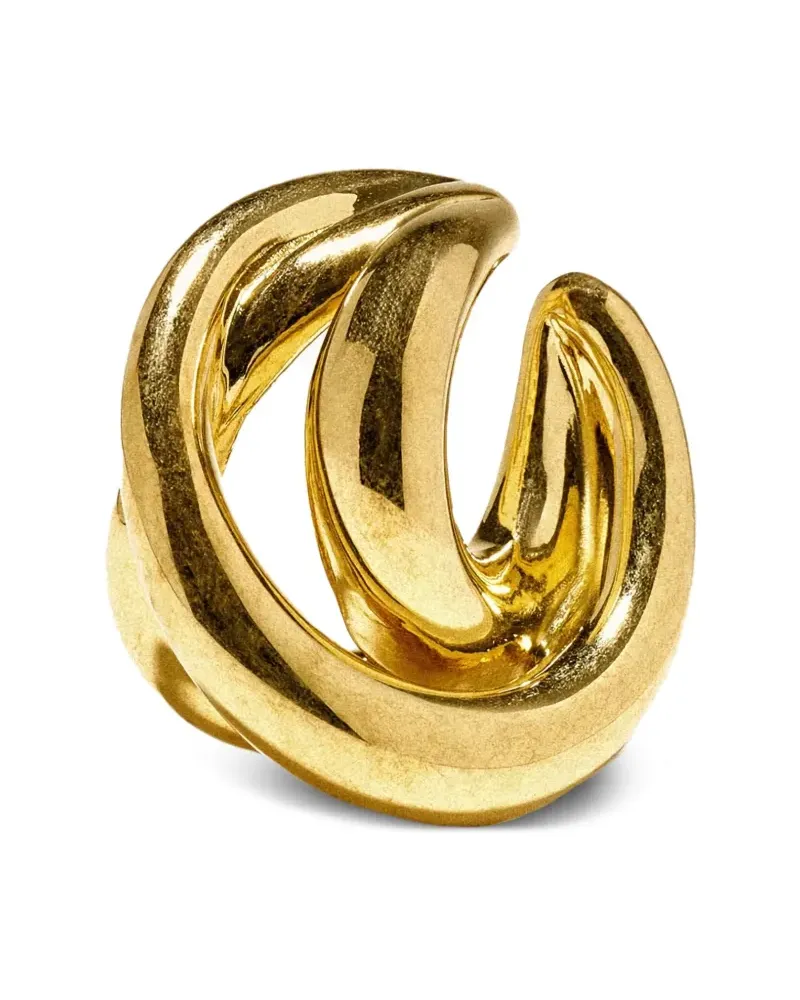 PANCONESI Triptych Ear Cuff mit Ringen - Gold Gold
