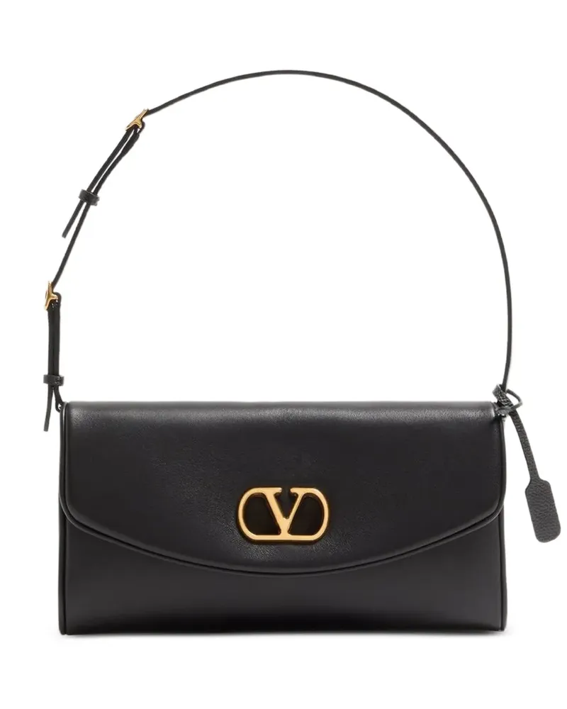 Valentino Garavani Kleine DeVain Schultertasche - Schwarz Schwarz