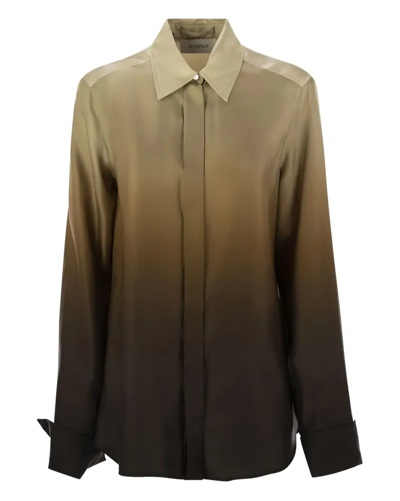 Max Mara Seidenhemd mit Farbverlauf - Nude Nude
