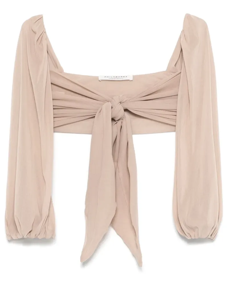 Philosophy Di Lorenzo Serafini Top mit Herzausschnitt - Nude Nude