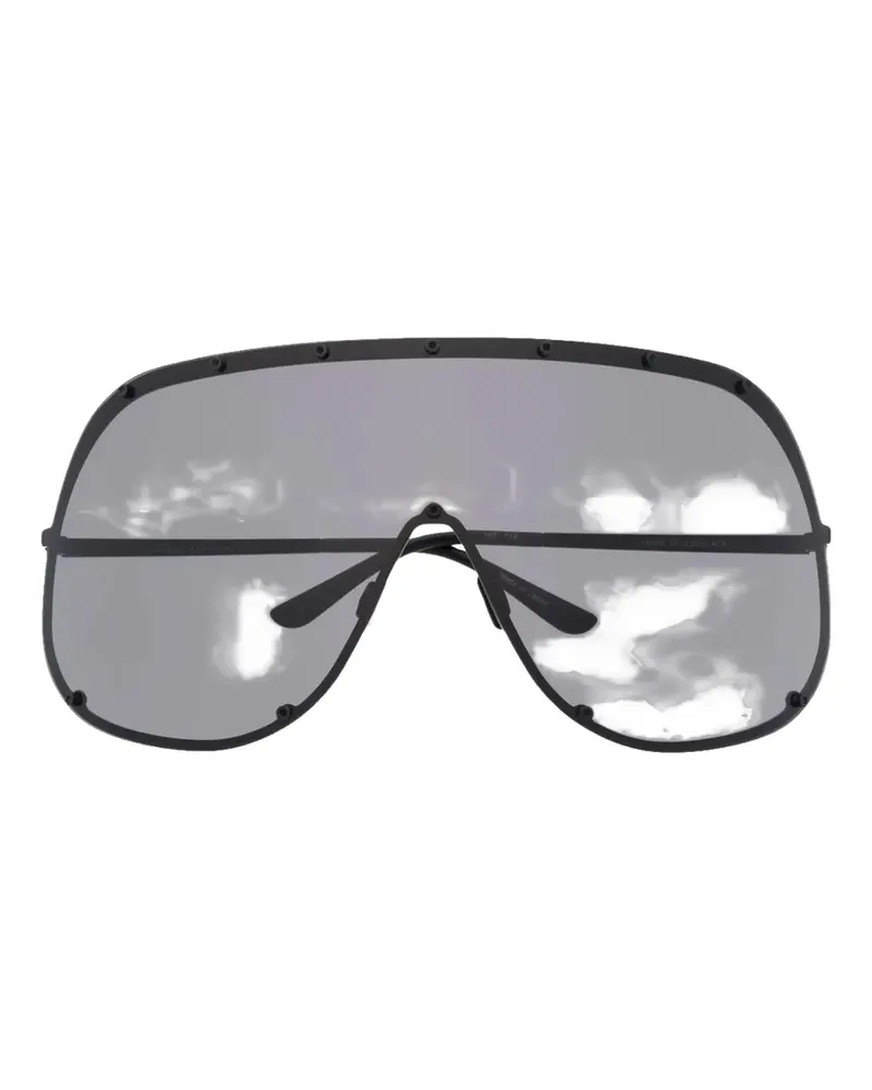 Rick Owens Shield sunglasses - Schwarz Schwarz