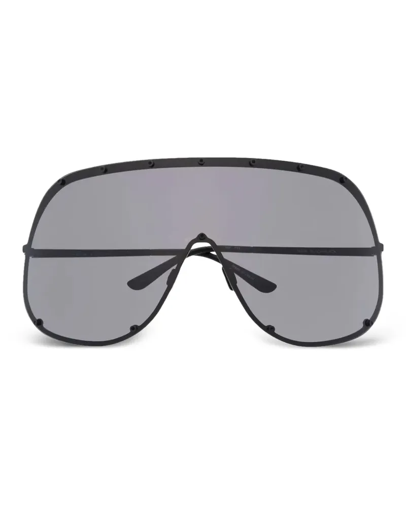 Rick Owens Shield sunglasses - Schwarz Schwarz