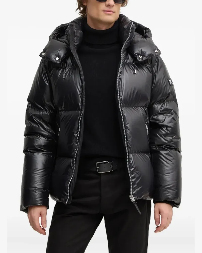 Mackage Ken-Glo hooded jacket - Schwarz Schwarz