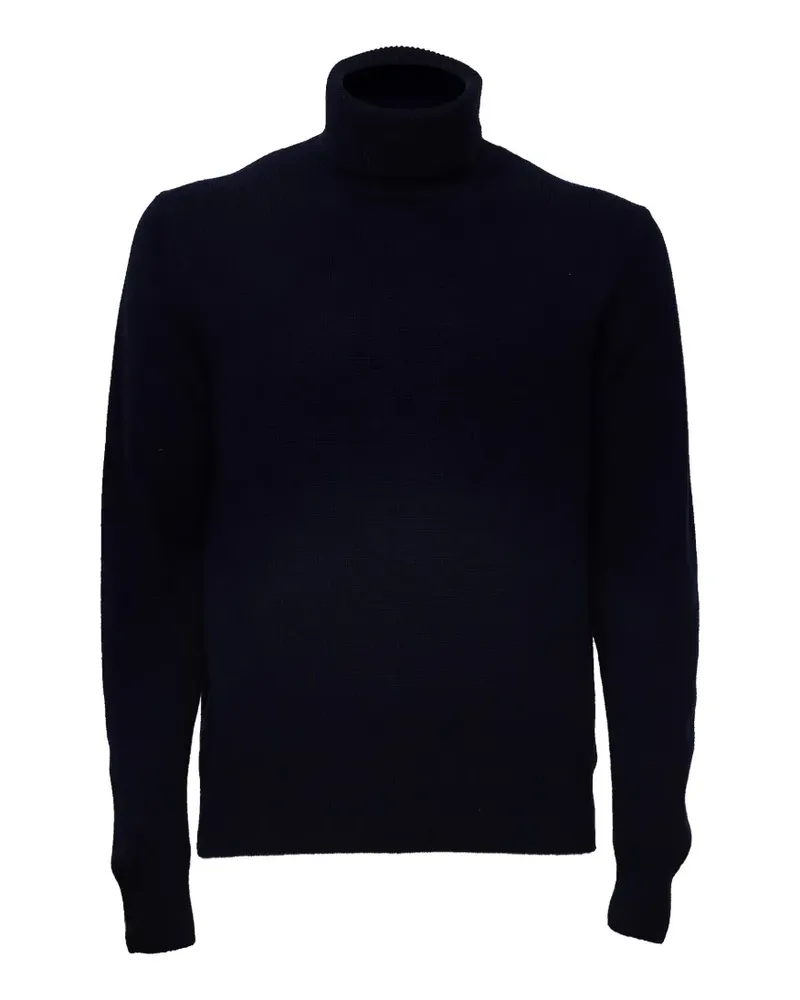 Zanone Klassischer Rollkragenpullover - Blau Blau