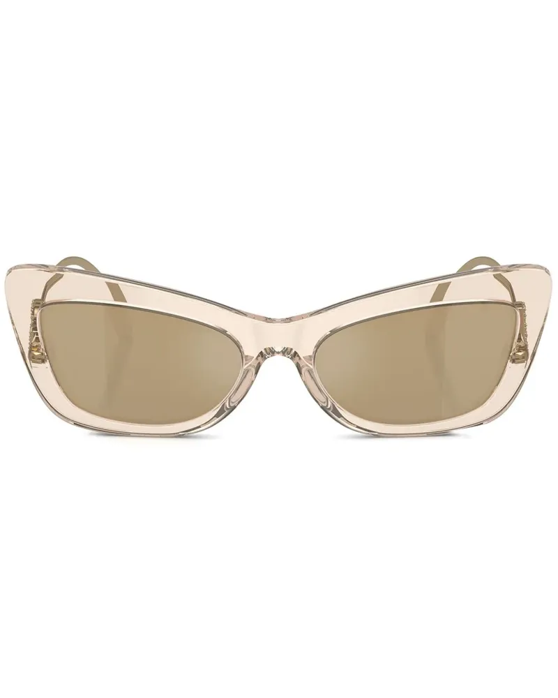 Dolce & Gabbana Sonnenbrille mit Cat-Eye-Gestell - Braun Braun