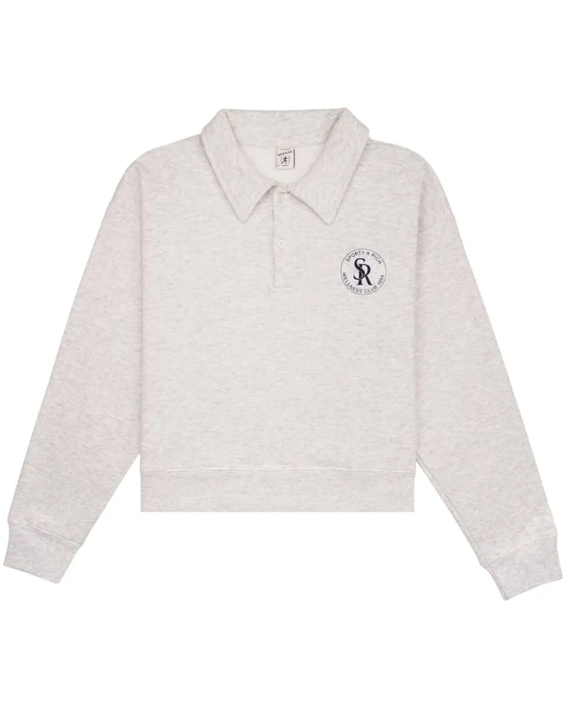 SPORTY & RICH S&R Poloshirt - Grau Grau