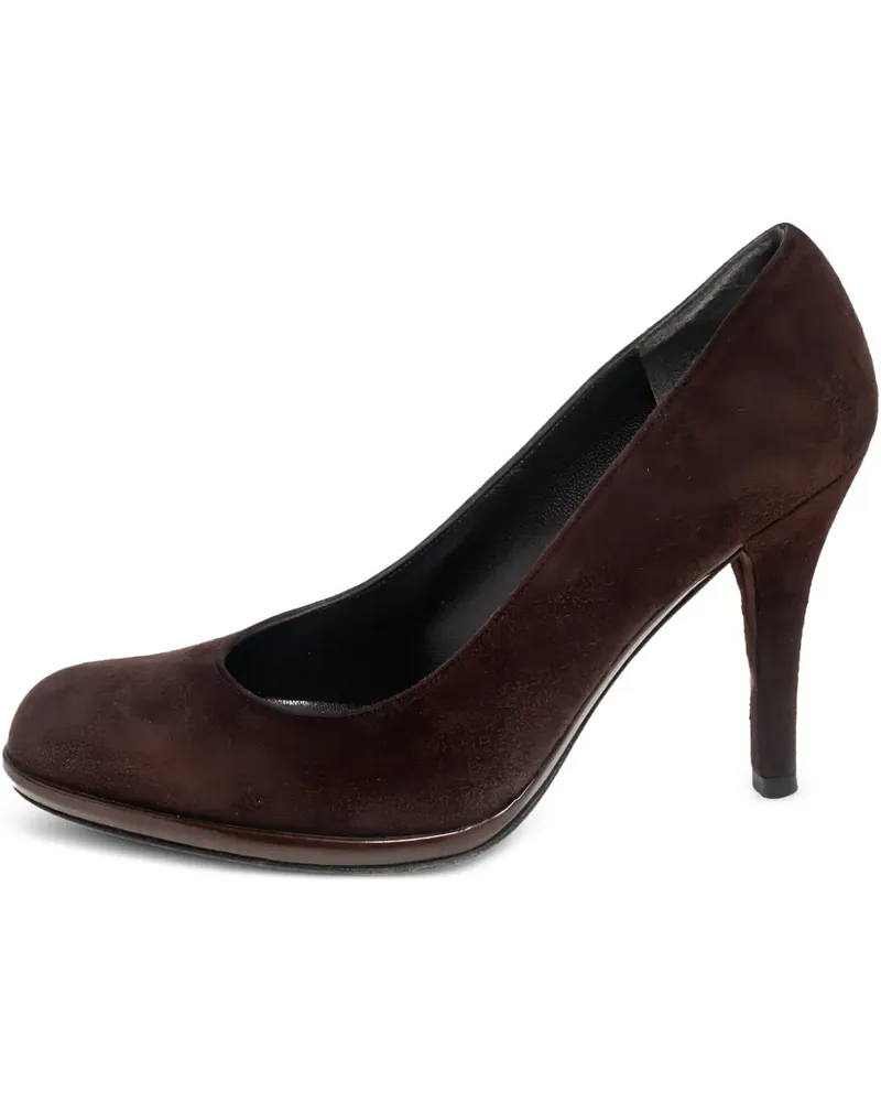 Stuart Weitzman Wildleder-Pumps mit runder Kappe - Braun Braun