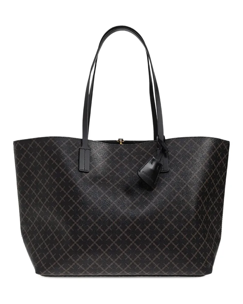 By Malene Birger Shopper mit Print - Schwarz Schwarz