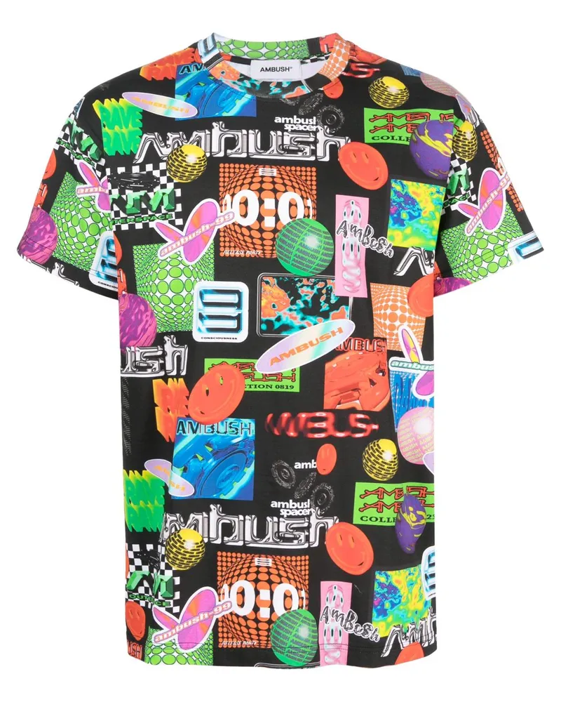 AMBUSH T-Shirt mit Logo-Print - Schwarz Schwarz