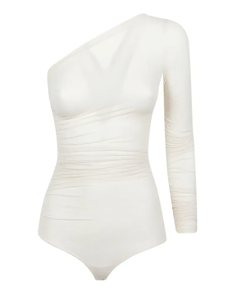 Wolford sheer drape thong body - Nude Nude