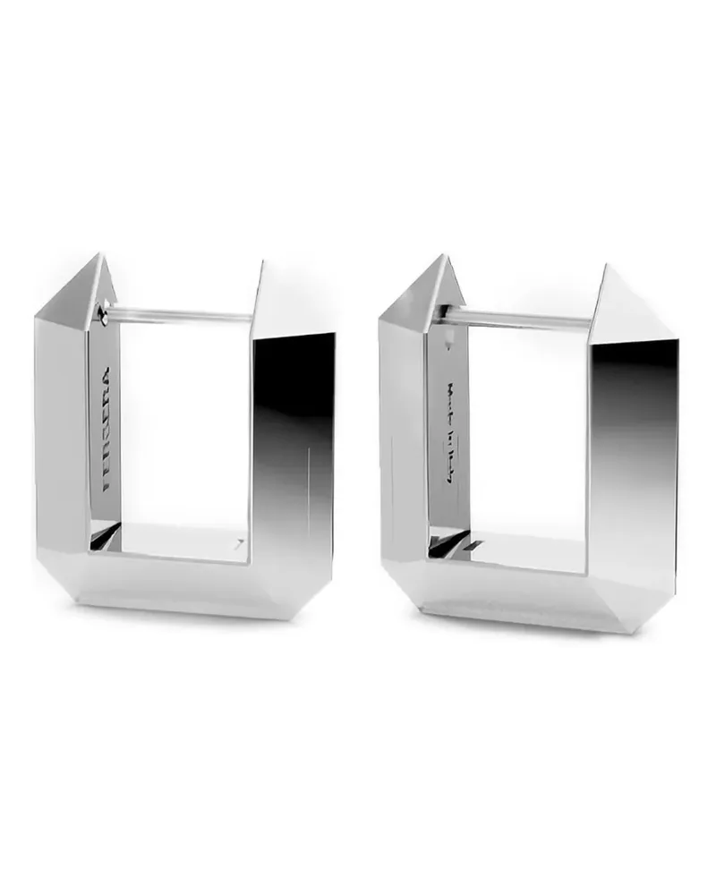 Fersera Sculptura Rectangle earrings - Silber Silber