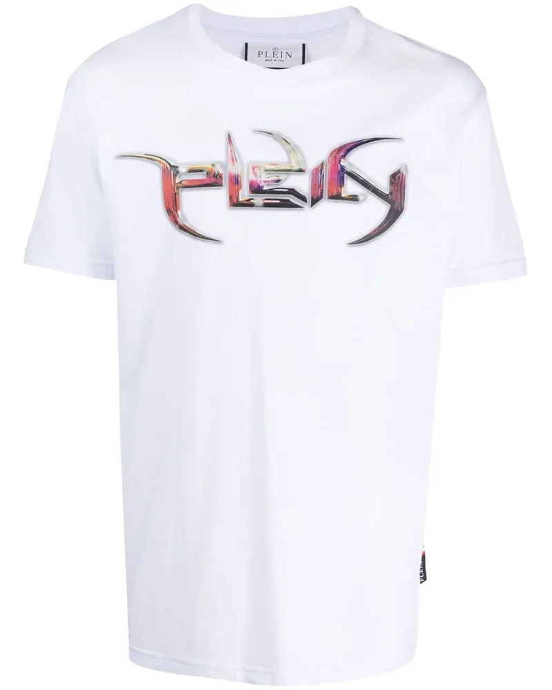 Philipp Plein T-Shirt mit Logo-Print - Weiß Weiß