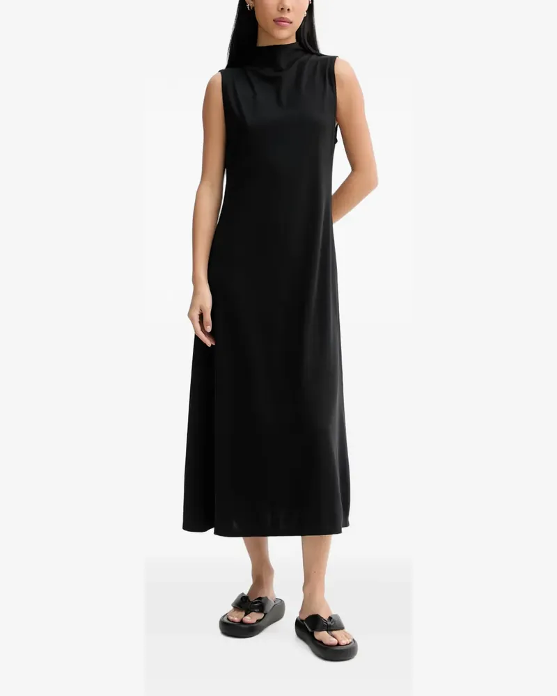 Marc O'Polo Ärmelloses Kleid mit Stehkragen - Schwarz Schwarz