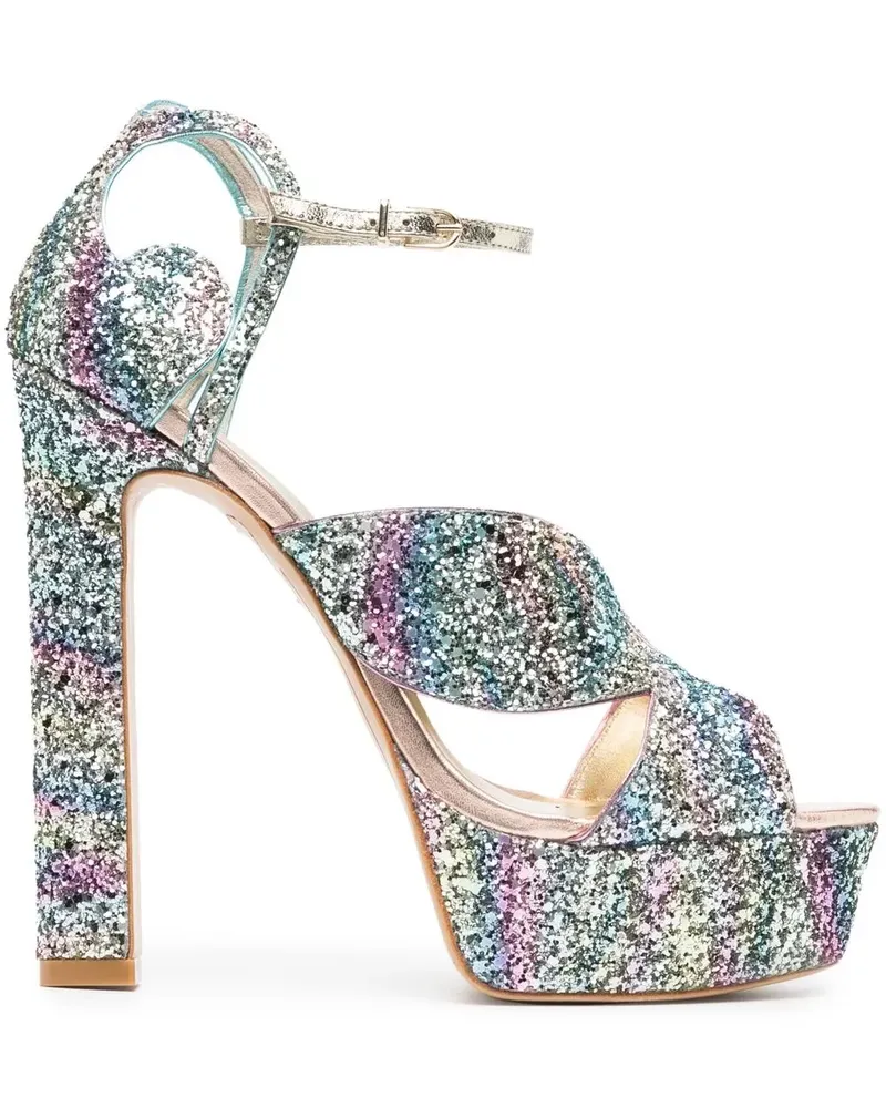 Sophia Webster Rita Sandalen mit Glitter 140mm - Blau Blau