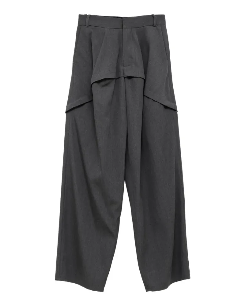 Loewe panelled wool trousers - Grau Grau