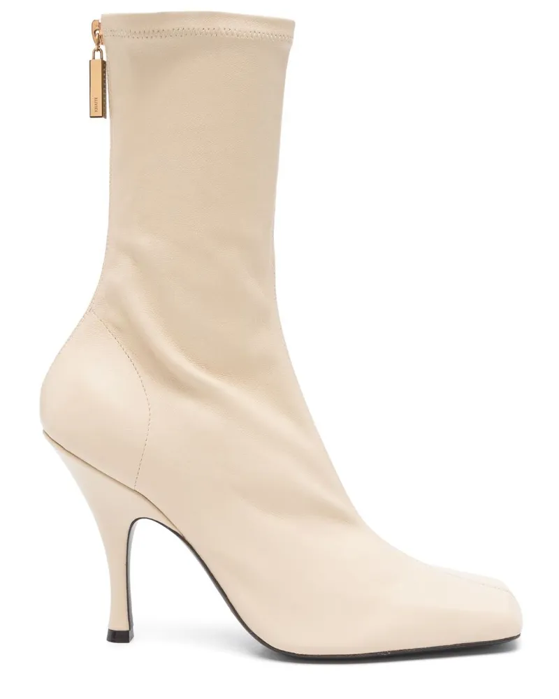 KHAITE Eva Stiefel 100mm - Nude Nude