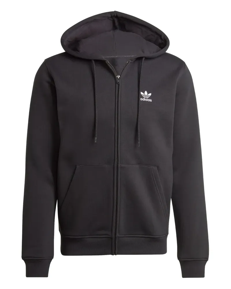adidas Kapuzenjacke mit Reißverschluss - Schwarz Schwarz