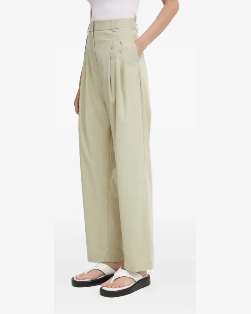 Samsøe & Samsøe Hose mit Bundfalten - Grün Grün