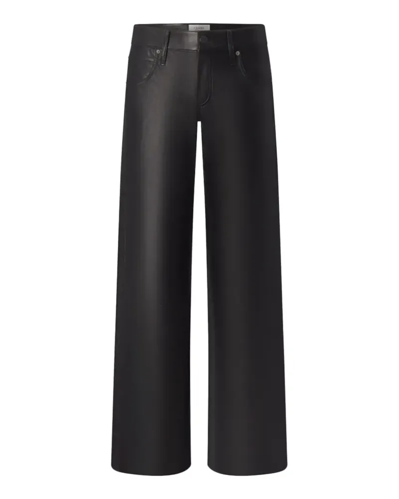 Frame Denim Leo leather trousers - Schwarz Schwarz