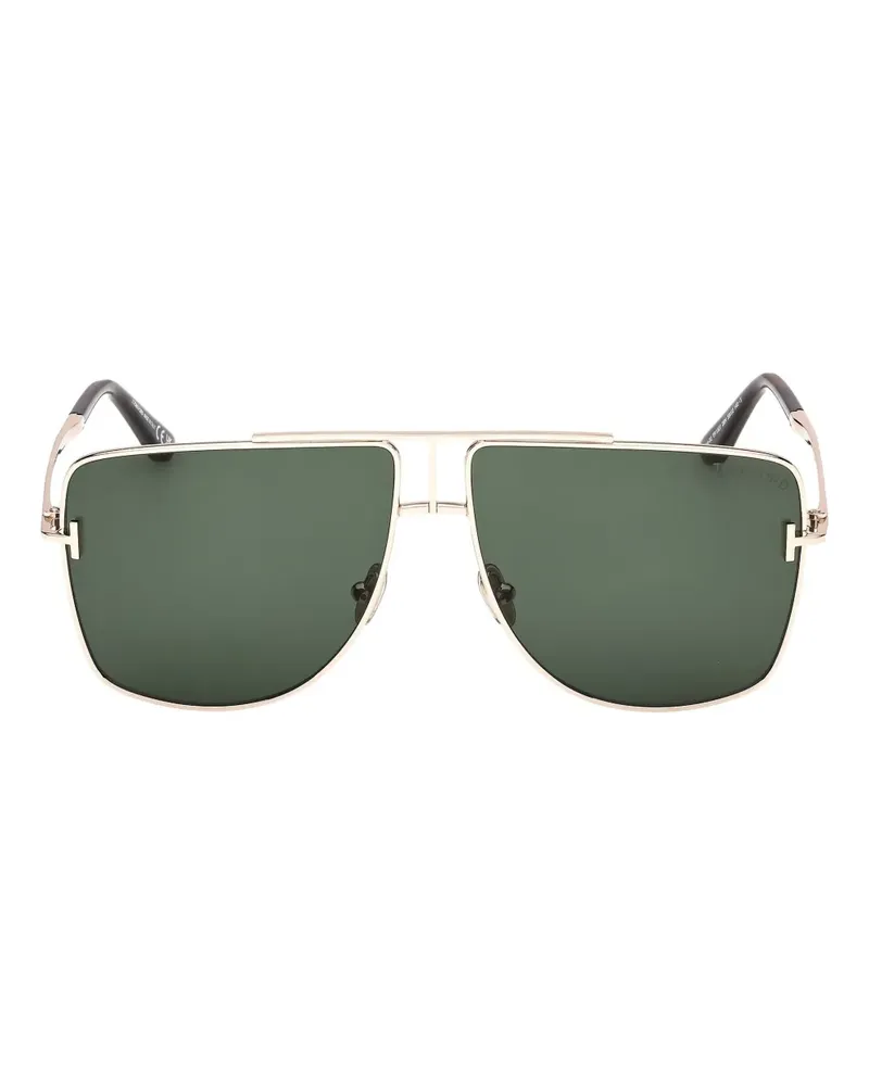 Tom Ford geometric-frame sunglasses - Gold Gold